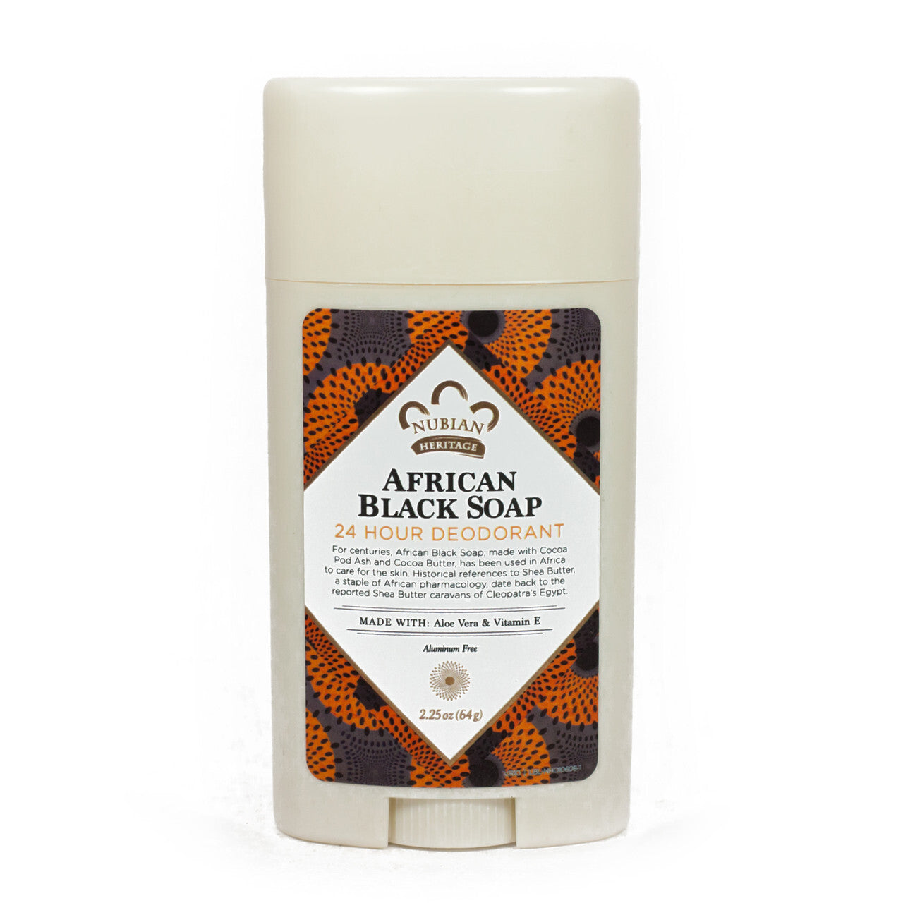 24 Hour All Natural Deodorant, African Black Soap (1X2.25 OZ)