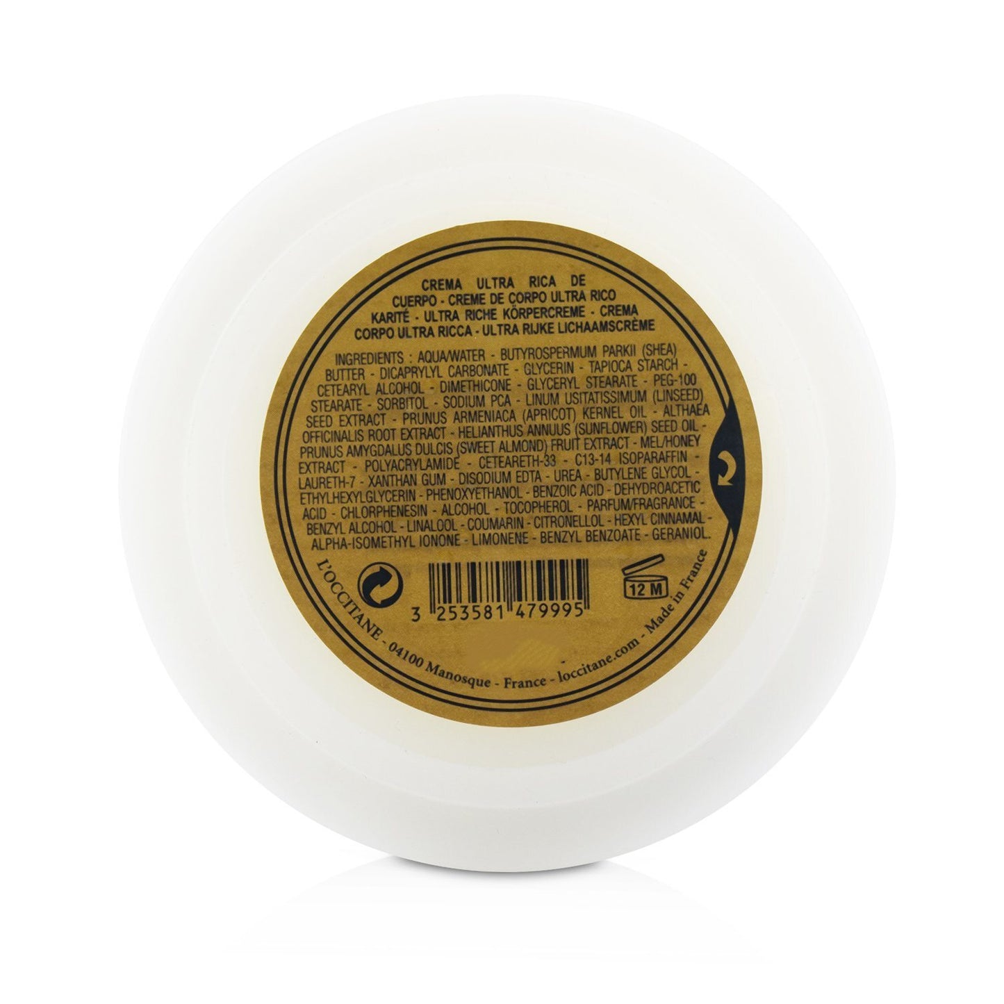 L'OCCITANE - Shea Butter Ultra Rich Body Cream 01CP200K9/01CP200K14 200ml/7oz