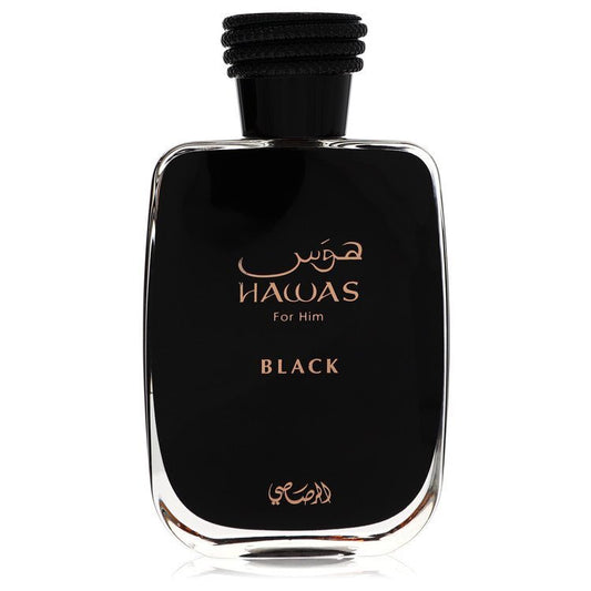 Hawas Black by Rasasi Eau De Parfum Spray (Unboxed) 3.3 oz (Men)