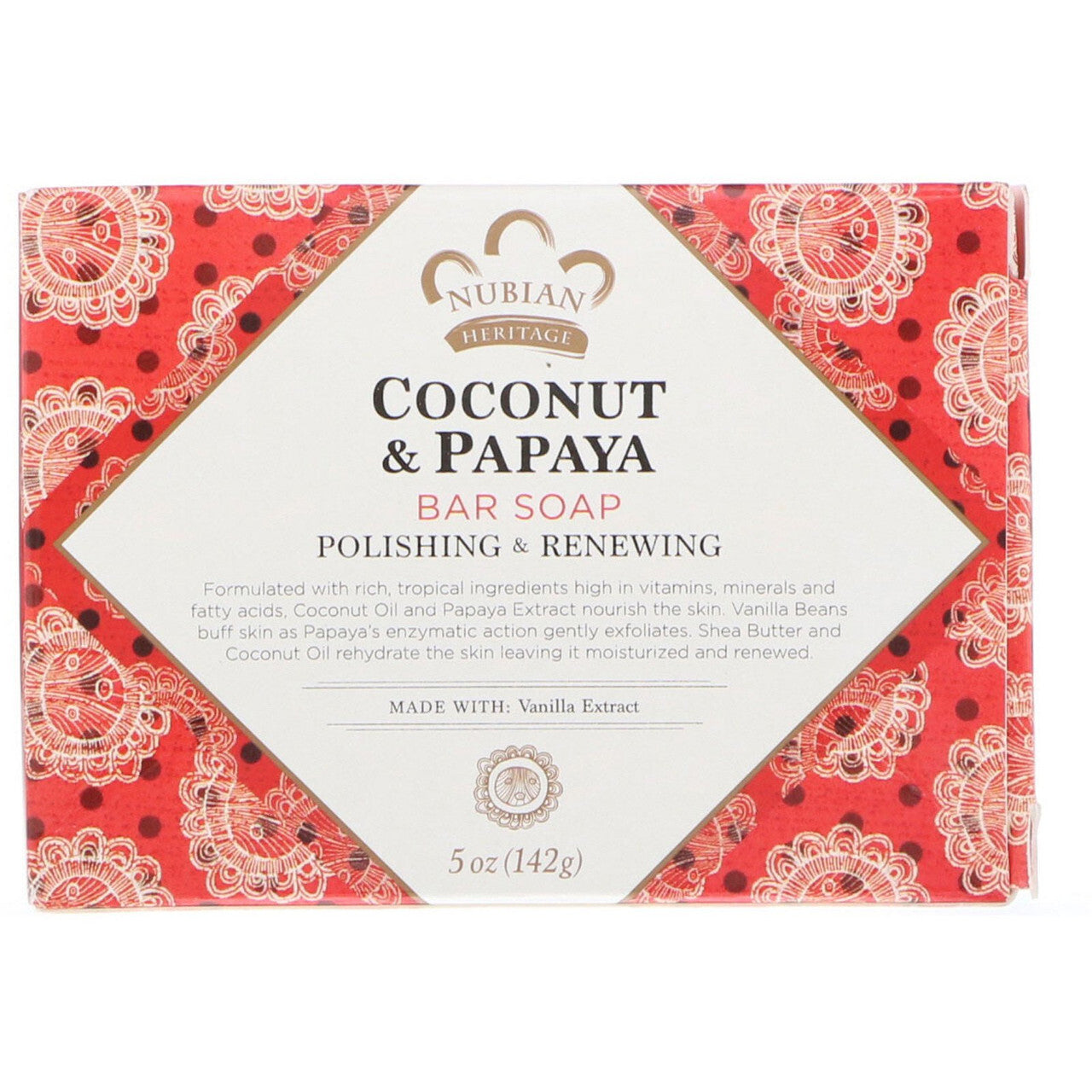 Nubian Heritage Coconut Papaya Soap (1x5OZ )