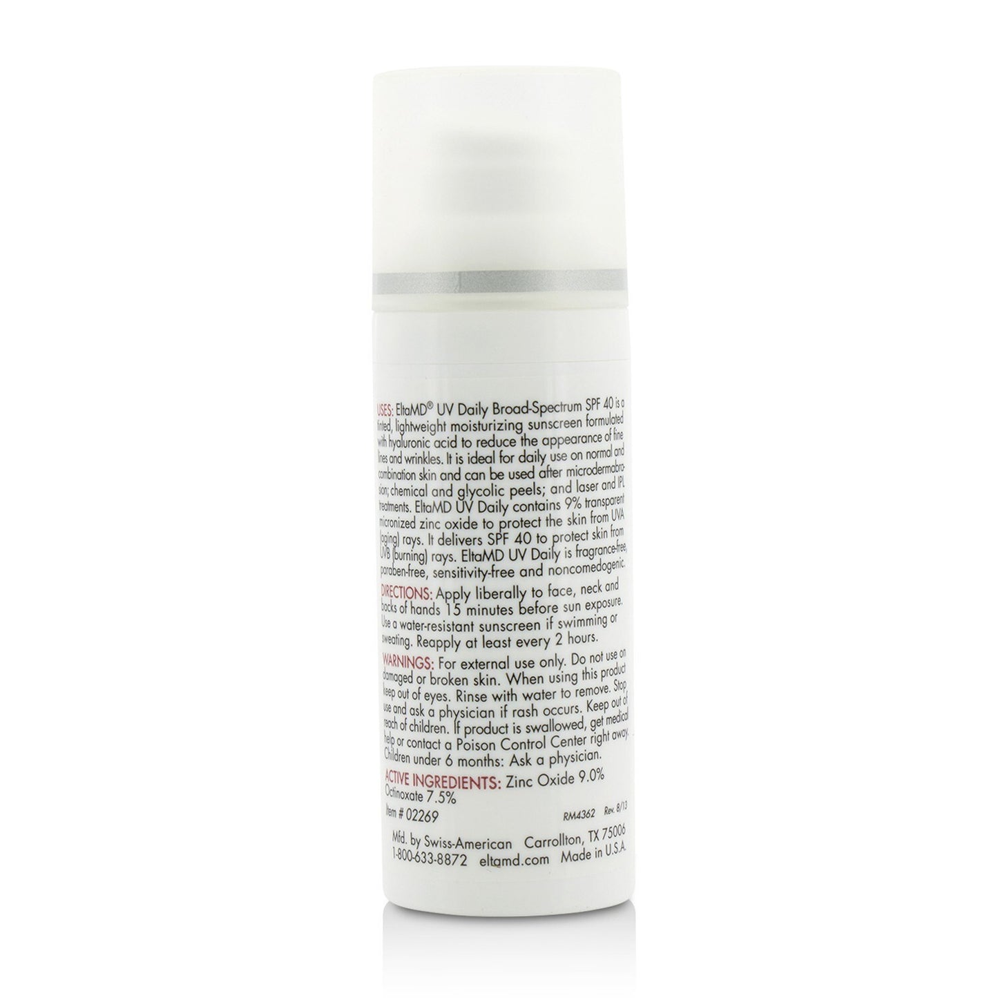 ELTAMD - UV Daily Moisturizing Facial Sunscreen SPF 40 - For Normal, Combination & Post-Procedure Skin - Tinted 2269 48g/1.7oz