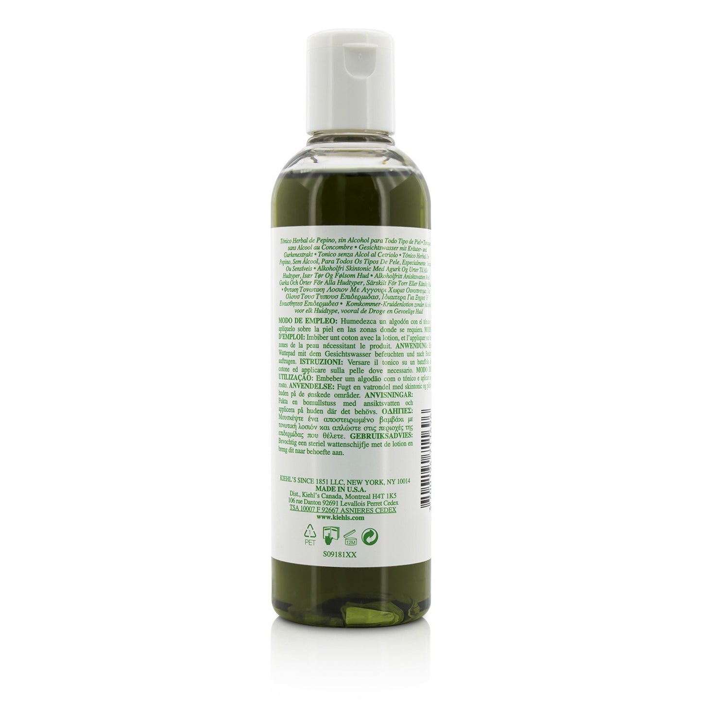KIEHL'S - Cucumber Herbal Alcohol-Free Toner - For Dry or Sensitive Skin Types 71169/S09181 250ml/8.4oz