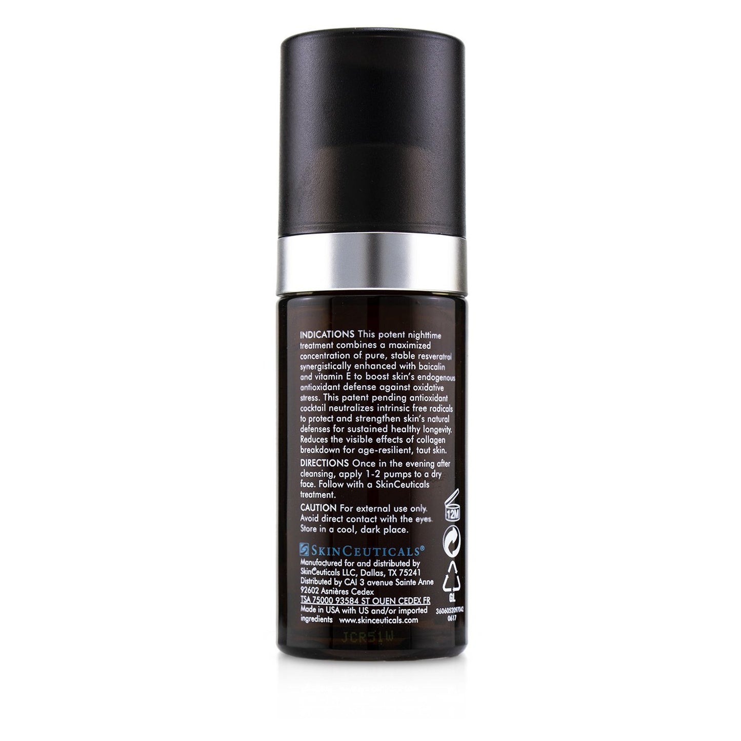 SKIN CEUTICALS - Resveratrol B E Antioxidant Night Concentrate 475380/498747 30ml/1oz