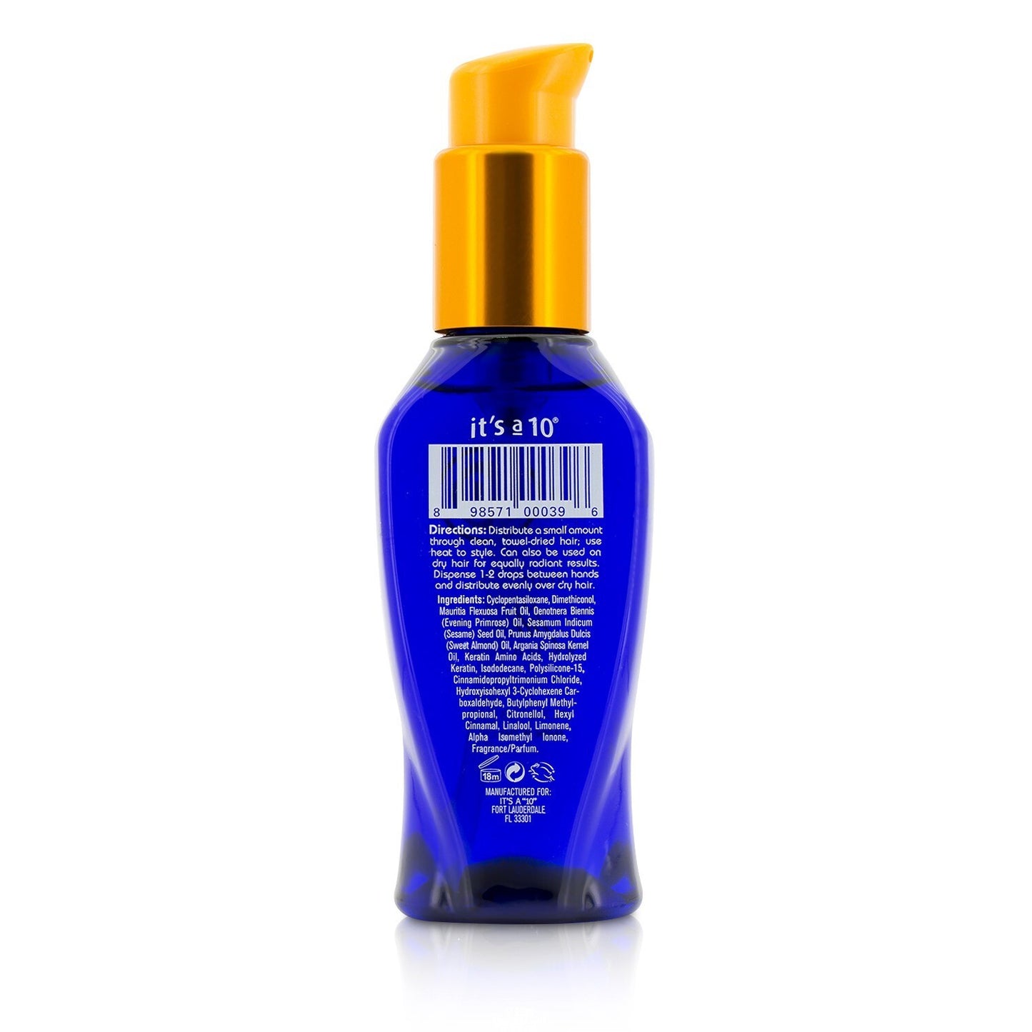 IT'S A 10 - Miracle Oil Plus Keratin 88.7ml/3oz